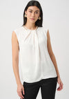 Joseph Ribkoff Satin Sleeveless Top, Off-White