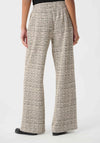 Joseph Ribkoff Plaid Wide Leg Trousers, Beige Multi