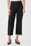 Joseph Ribkoff Culotte with Embellished Seams Jeans, Black