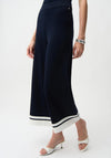 Joseph Ribkoff Culotte with Stripe Detail Trousers, Navy and White