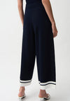 Joseph Ribkoff Culotte with Stripe Detail Trousers, Navy and White