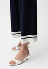Joseph Ribkoff Culotte with Stripe Detail Trousers, Navy and White