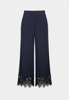 Joseph Ribkoff Culotte with Lace Hem Trousers, Navy