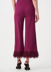 Joseph Ribkoff Wide Leg with Trim Detail Trousers, Purple