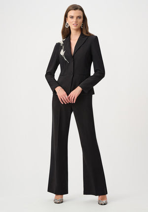Joseph Ribkoff Flared Pull-On Trousers, Black