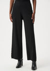 Joseph Ribkoff Wide Leg with Metal Studs Trousers, Black