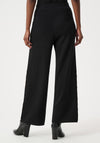 Joseph Ribkoff Wide Leg with Metal Studs Trousers, Black