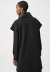 Joseph Ribkoff Heavy Knit with Quilted Collar Vest, Black