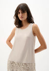 Joseph Ribkoff Trim Detail Vest, Beige