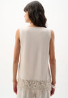 Joseph Ribkoff Trim Detail Vest, Beige
