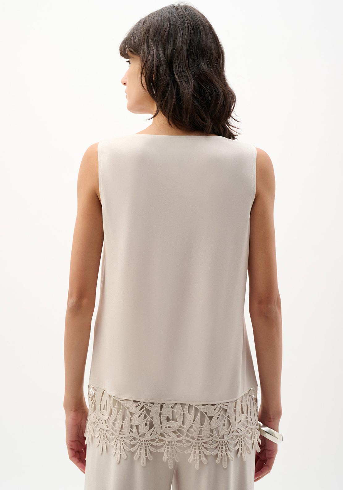 Joseph Ribkoff Trim Detail Vest, Beige