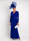 Joseph Ribkoff Belted Slit Maxi Dress, Royal Blue