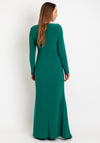 Joseph Ribkoff Belted Slit Maxi Dress, True Emerald