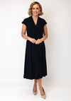 Joseph Ribkoff Tie Waist V Neck Dress, Navy