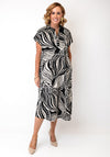 Joseph Ribkoff Printed Midi Shirt Dress, Black