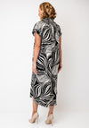 Joseph Ribkoff Printed Midi Shirt Dress, Black