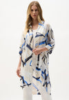 Joseph Ribkoff Long Line Printed Blouse, Beige Multi