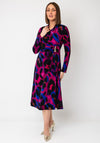 Joseph Ribkoff Wrap Bodice Midi Dress, Pink