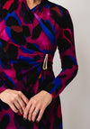 Joseph Ribkoff Wrap Bodice Midi Dress, Pink