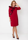 Joseph Ribkoff 3D Detail Midi Dress, Red