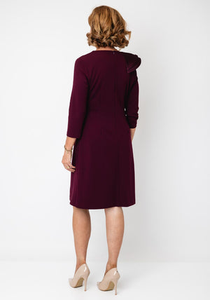 Joseph Ribkoff 3D Detail Midi Dress, Red