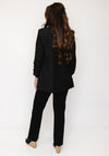 Joseph Ribkoff Textured with Ruched Sleeves Blazer, Black