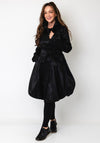 Joseph Ribkoff Belted Balloon Hem Coat, Black