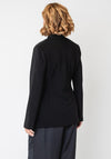 Joseph Ribkoff Neck Detail with Gold Buckle Blazer, Black