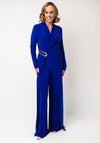 Joseph Ribkoff Silky Knit Wide Leg Jumpsuit, Blue