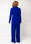 Joseph Ribkoff Silky Knit Wide Leg Jumpsuit, Blue