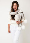Joseph Ribkoff Bauble Detail Scarf, Taupe Multi