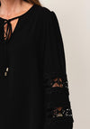 Joseph Ribkoff V-Neck Tunic Top, Black