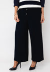 Joseph Ribkoff Elasticated Waist Wide Leg Causal Trousers, Navy