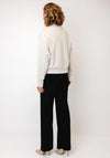 Joseph Ribkoff Half-Zip Relaxed Fleece, Light Beige