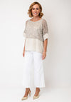 Joseph Ribkoff Mesh Panel Top, Neutral