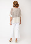 Joseph Ribkoff Mesh Panel Top, Neutral