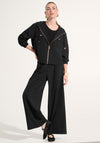 Joseph Ribkoff Zip Up Hooded Jacket, Black