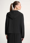 Joseph Ribkoff Zip Up Hooded Jacket, Black