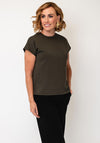 Joseph Ribkoff Scuba Jersey Boxy Top, Green