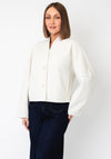Joseph Ribkoff Collarless Short Jacket, Cream