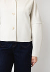 Joseph Ribkoff Collarless Short Jacket, Cream