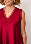 Joseph Ribkoff Lace Detail Top, Red