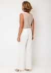 Joseph Ribkoff Silky Knit Sleeveless Top, Beige