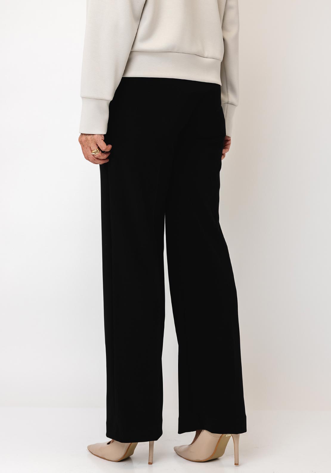 Joseph Ribkoff Pull-On Wide Leg Trousers, Black