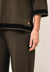 Joseph Ribkoff Colour Block Culotte Trousers, Green