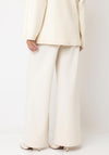 Joseph Ribkoff Button Detail Wide Leg Trousers, Cream