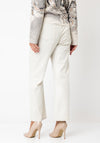 Joseph Ribkoff Wide Leg High Waisted Jeans, Cream