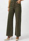Joseph Ribkoff Classic Wide Leg Trousers, Khaki Green