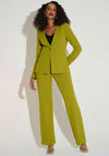 Joseph Ribkoff Scuba Crepe Collarless Blazer, Green