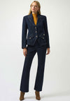 Joseph Ribkoff Stretch Denim Fitted Blazer, Blue
